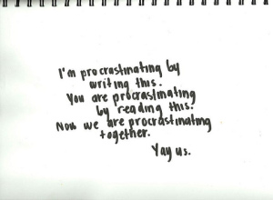 procrastination quote