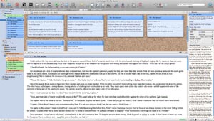 Scrivener Saturday Split Screen