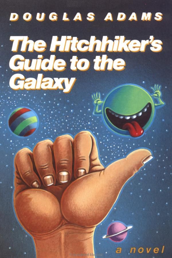 Hitchhiker's Guide to the Galaxy by Douglas Adams Book Cover