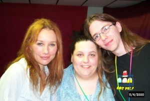 Tori Amos, Raven Oak, & Erik Backstage 2000