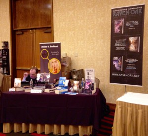 My booth with Janine Southard at Anglicon 2015