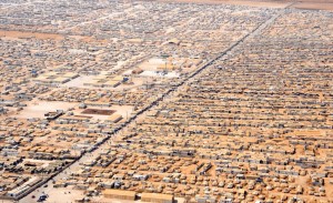 Aerial View of Refugee Camp