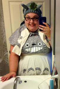 Me cosplaying as Totoro
