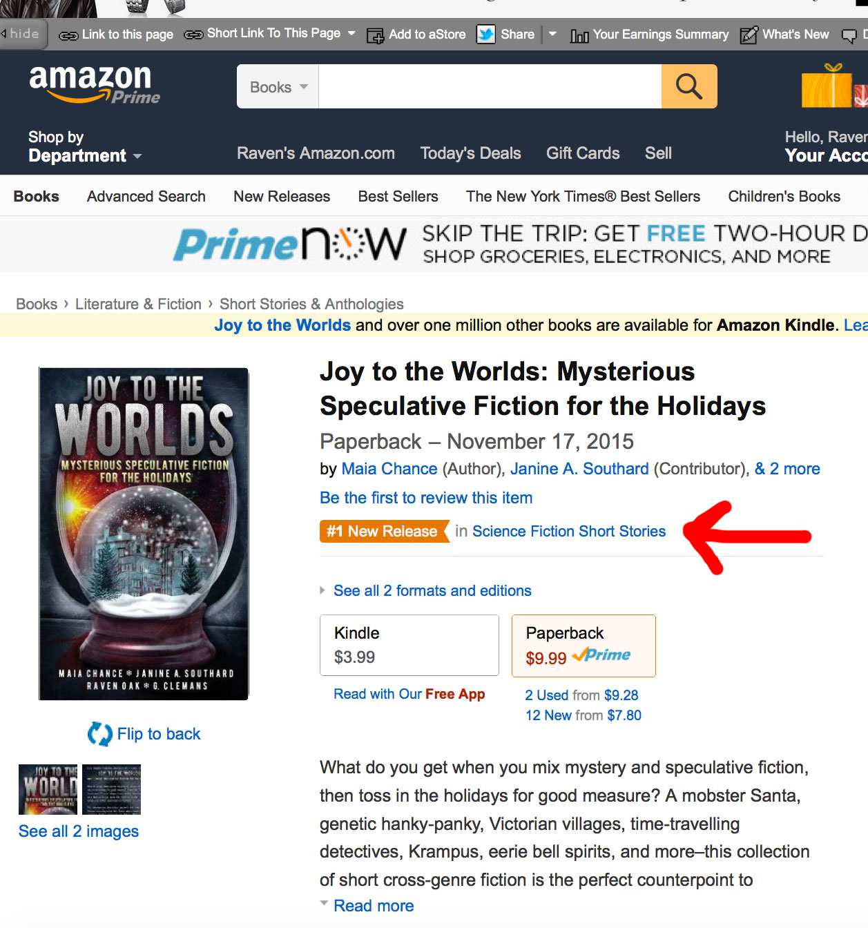 #1 New Release Joy to the Worlds