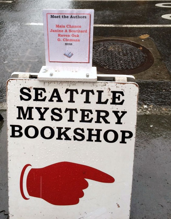 Seattle Mystery Bookshop Sign