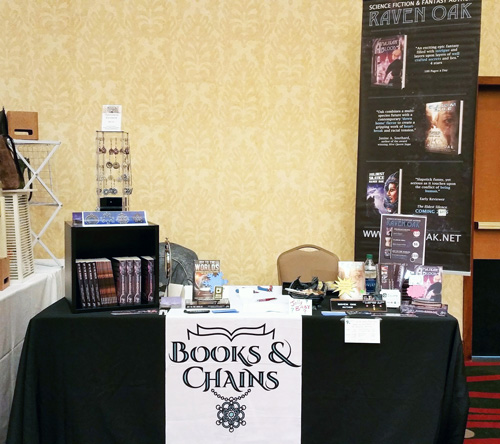 Books and Chains booth Anglicon 2016