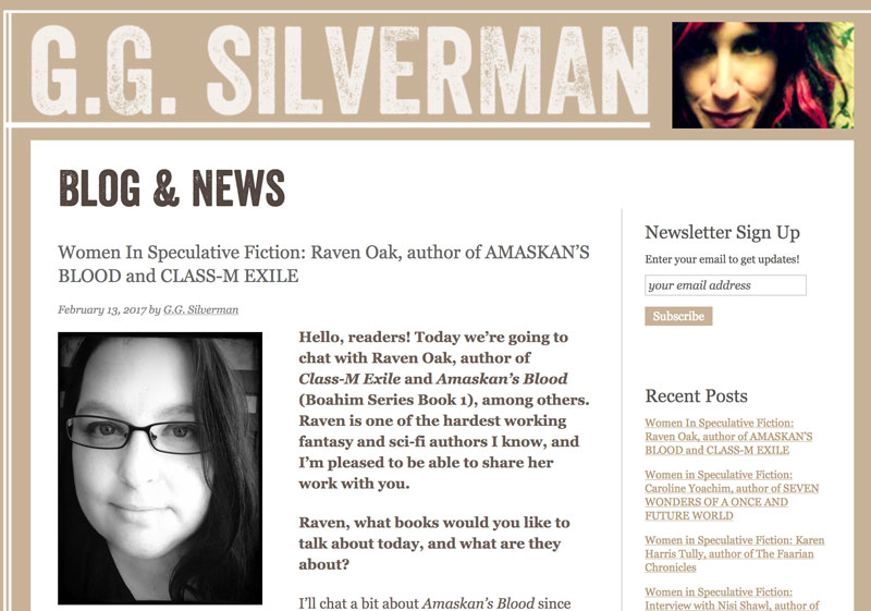Women in Speculative Fiction Interview