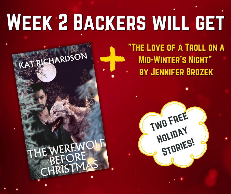 Week 2 freebies will be two holiday spec fic short stories by Kat Richardson and Jennifer Brozek