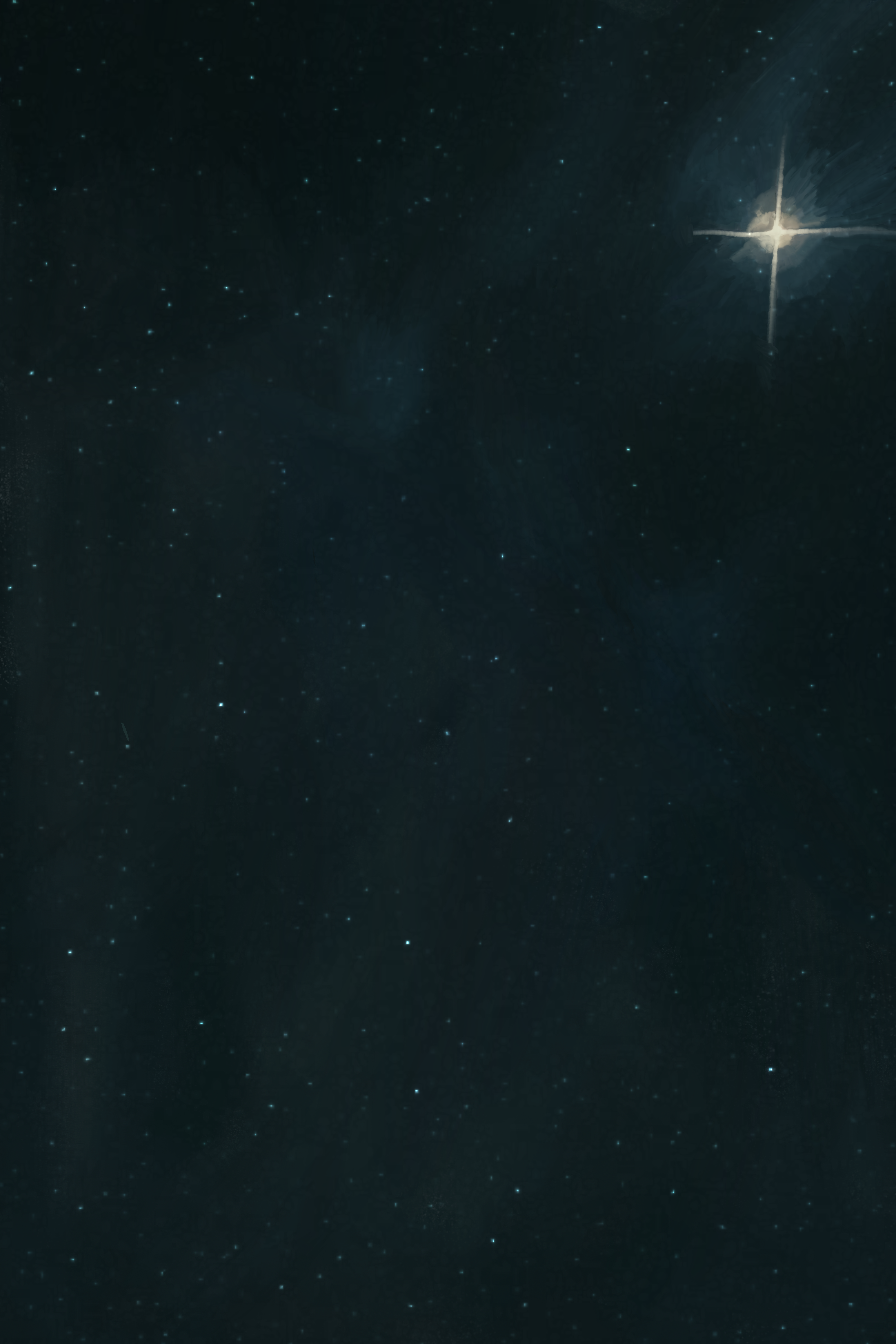 Space background with some added stars by Raven Oak.
